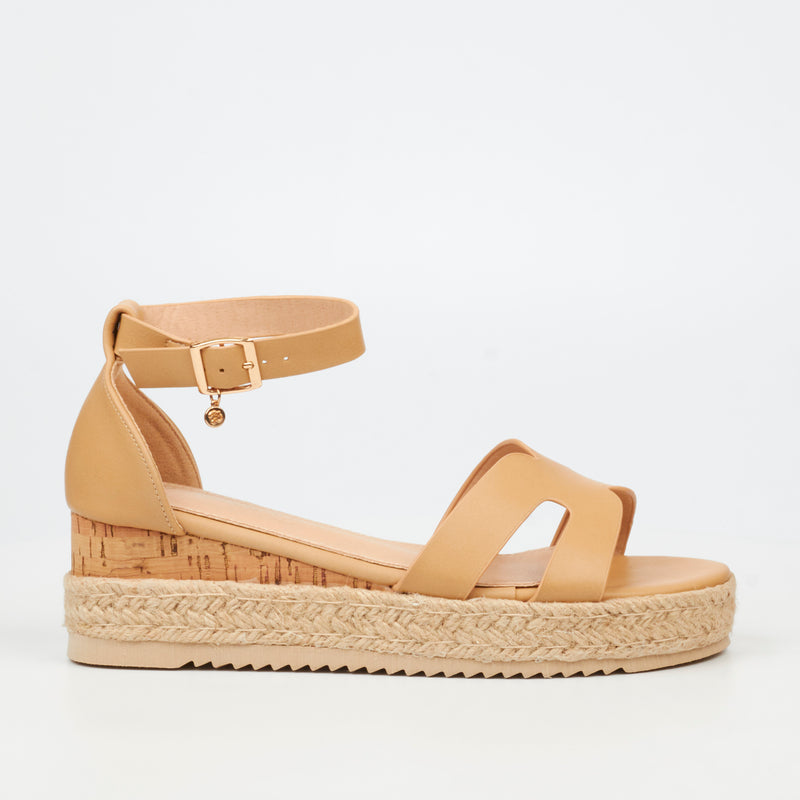 MIss Black Steffi 4 Wedge - Nude