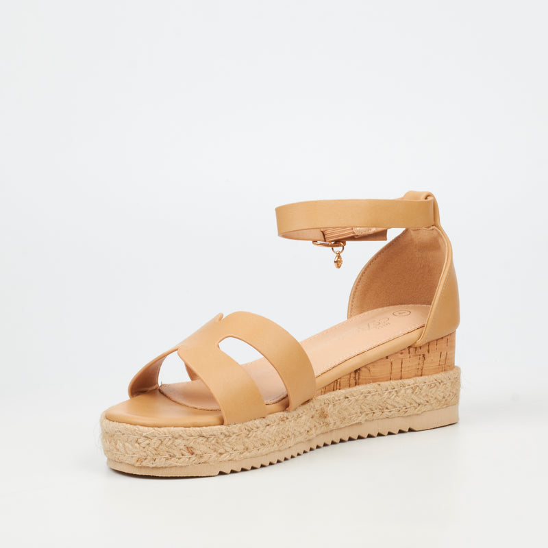 MIss Black Steffi 4 Wedge - Nude