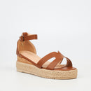 Miss Black Steffi 4 WEdge - Tan