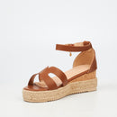 Miss Black Steffi 4 WEdge - Tan