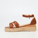 Miss Black Steffi 4 WEdge - Tan