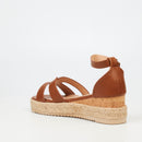 Miss Black Steffi 4 WEdge - Tan