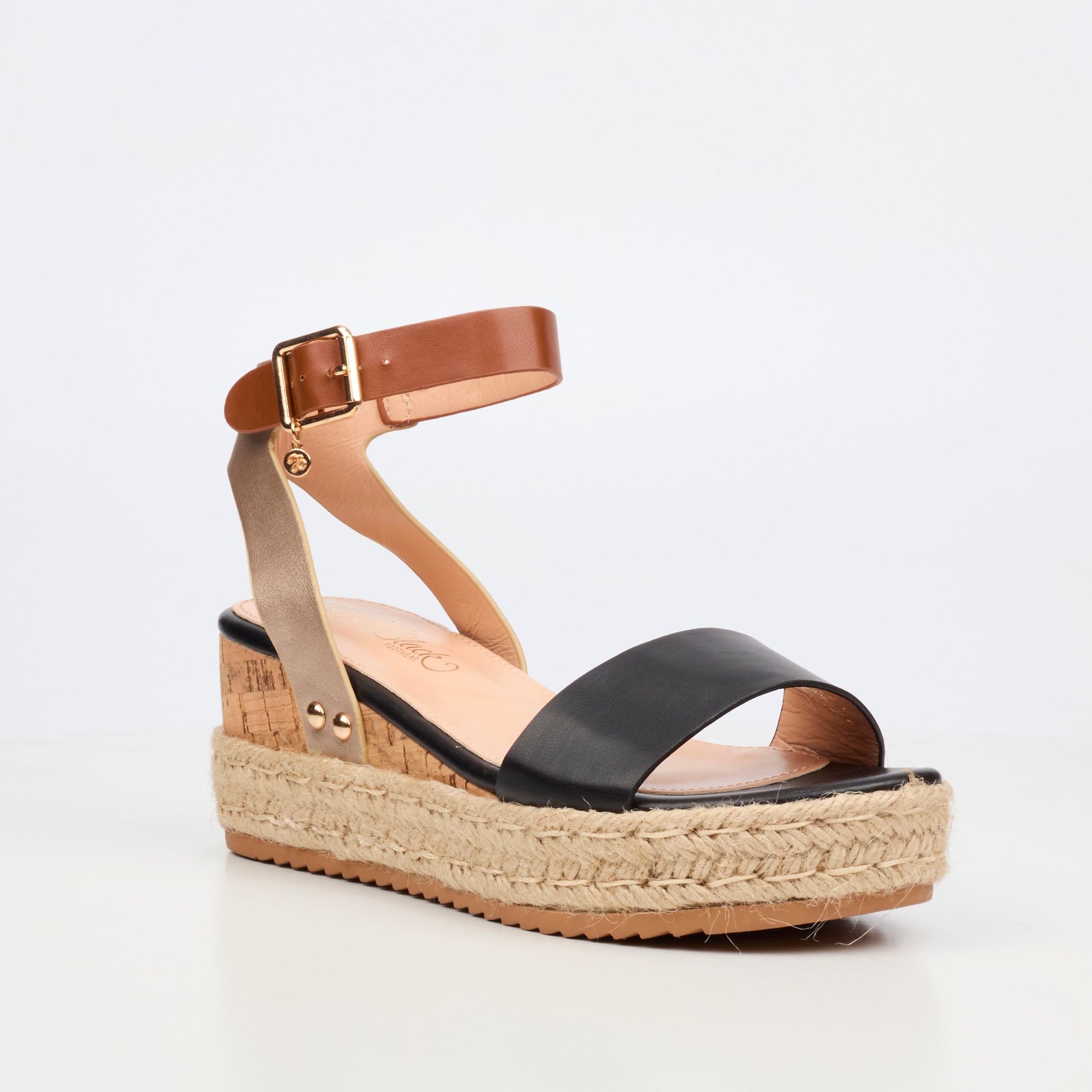 Miss Black Steffi 8 Wedge - Black