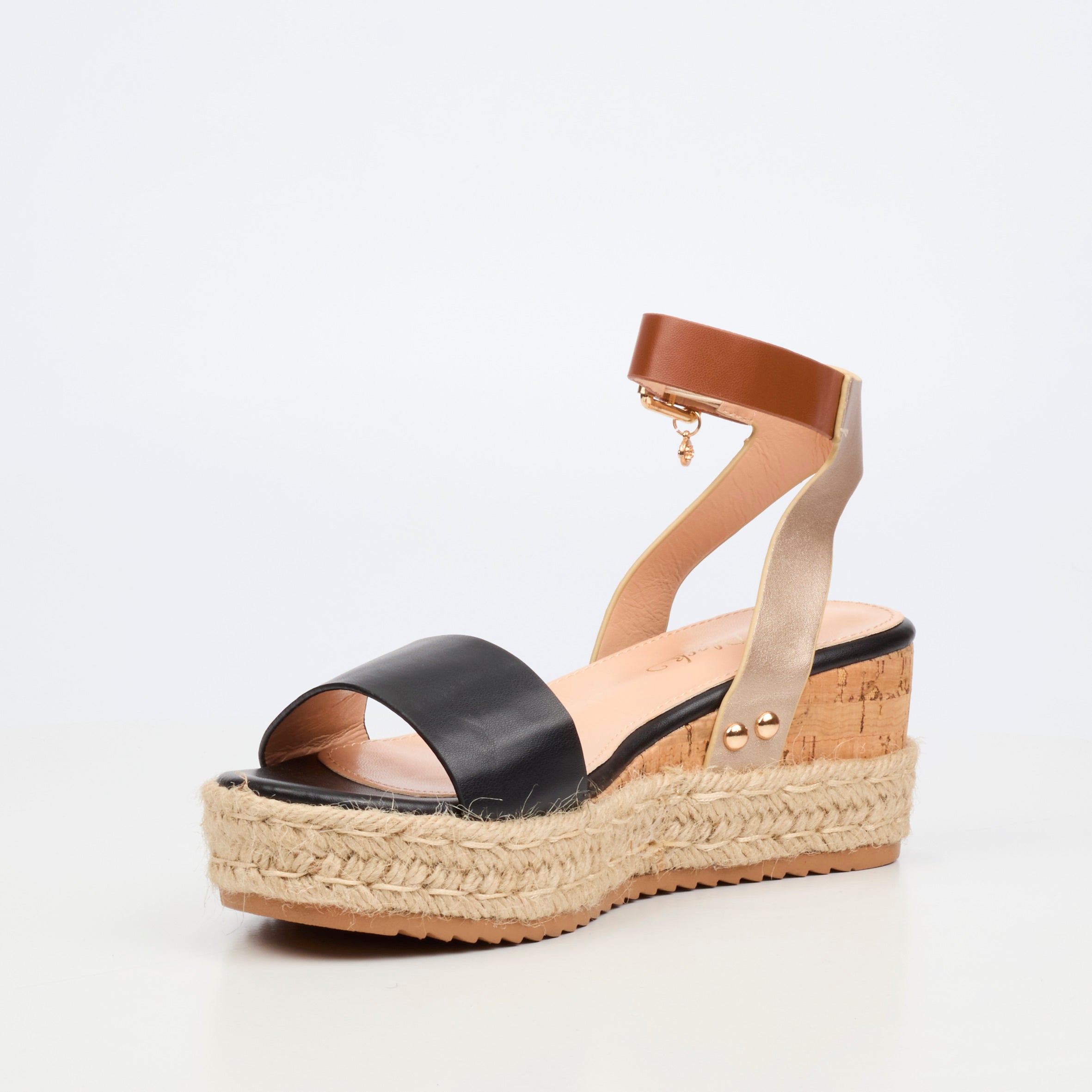 Miss Black Steffi 8 Wedge - Black