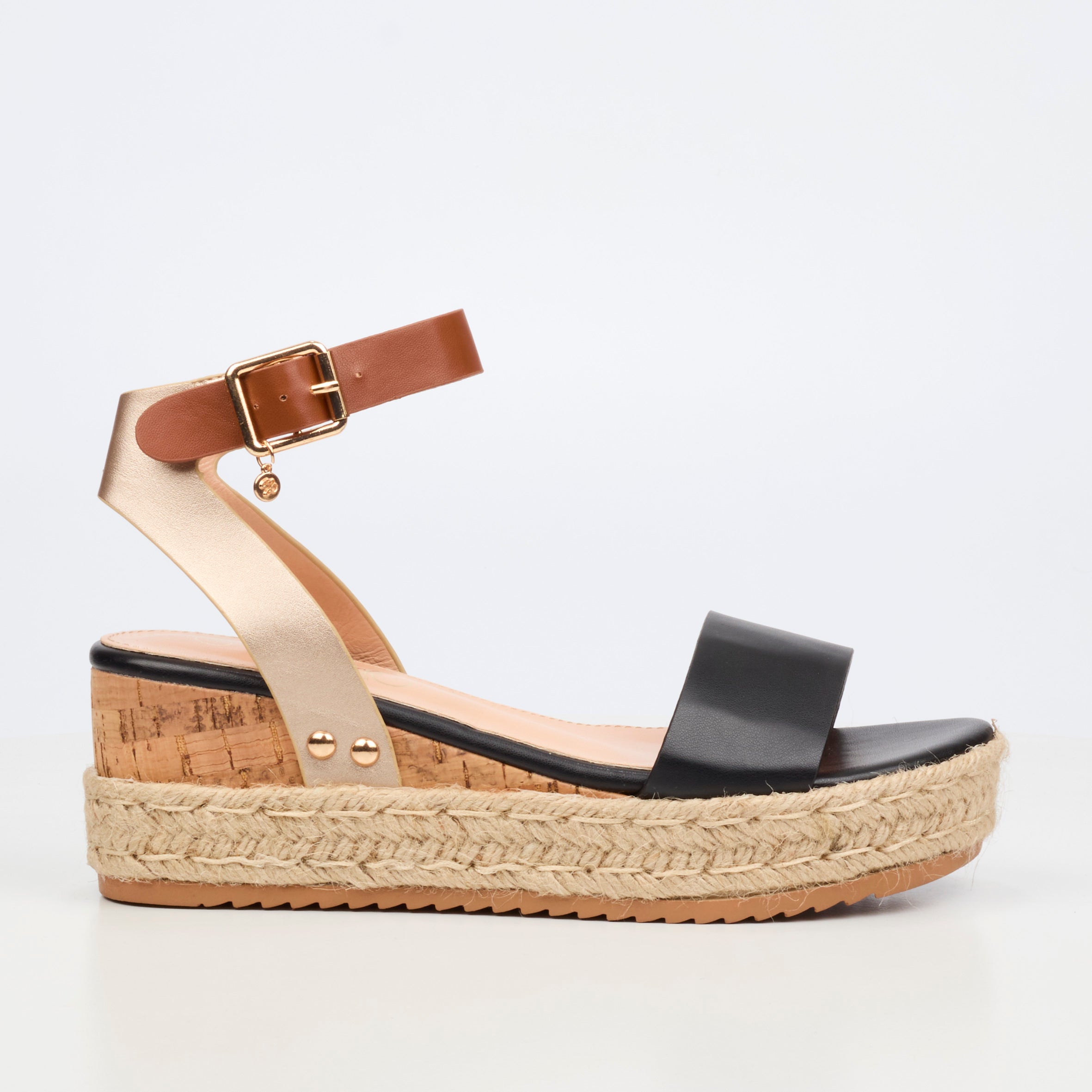 Miss Black Steffi 8 Wedge - Black