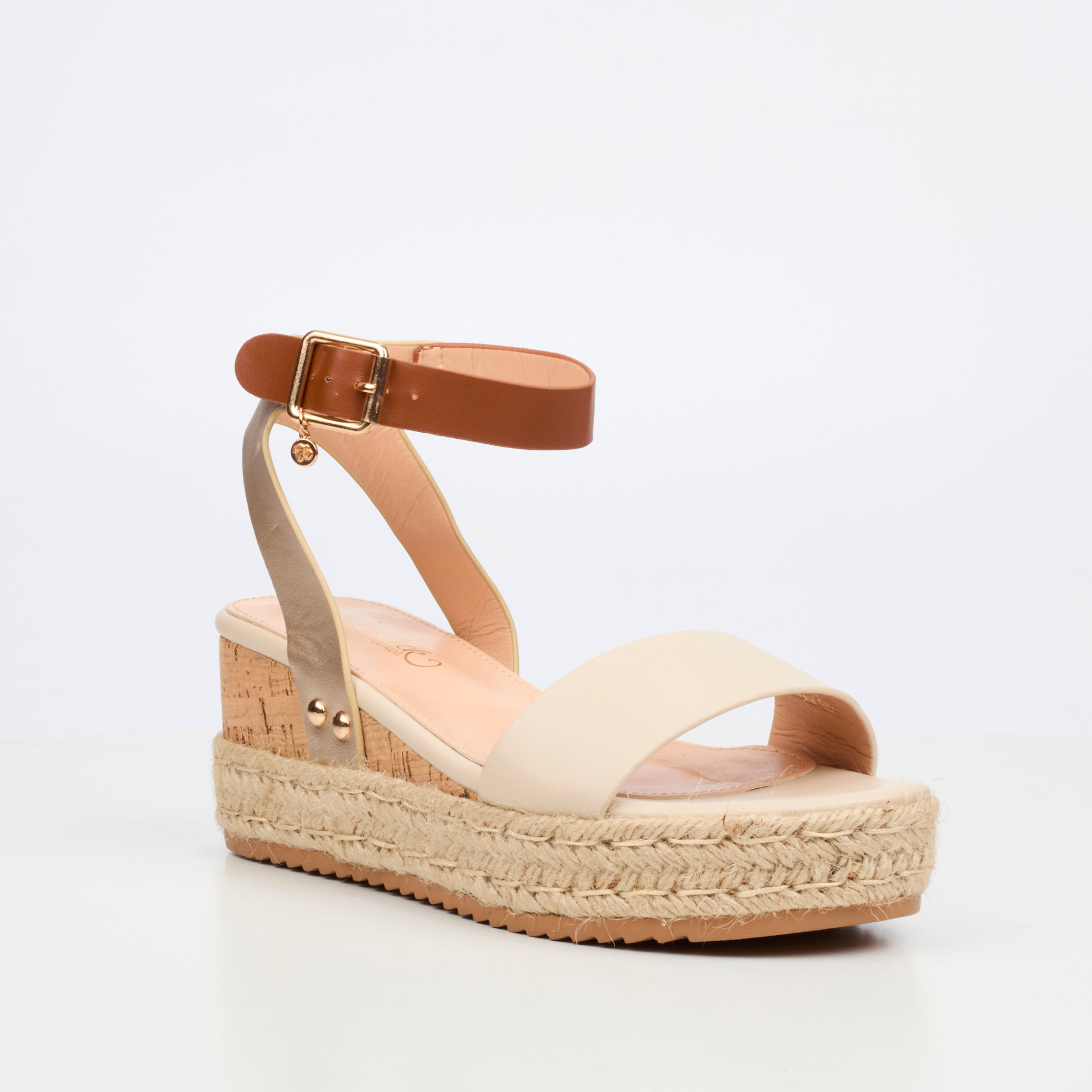 Miss Black Steffi 8 Wedge - Natural