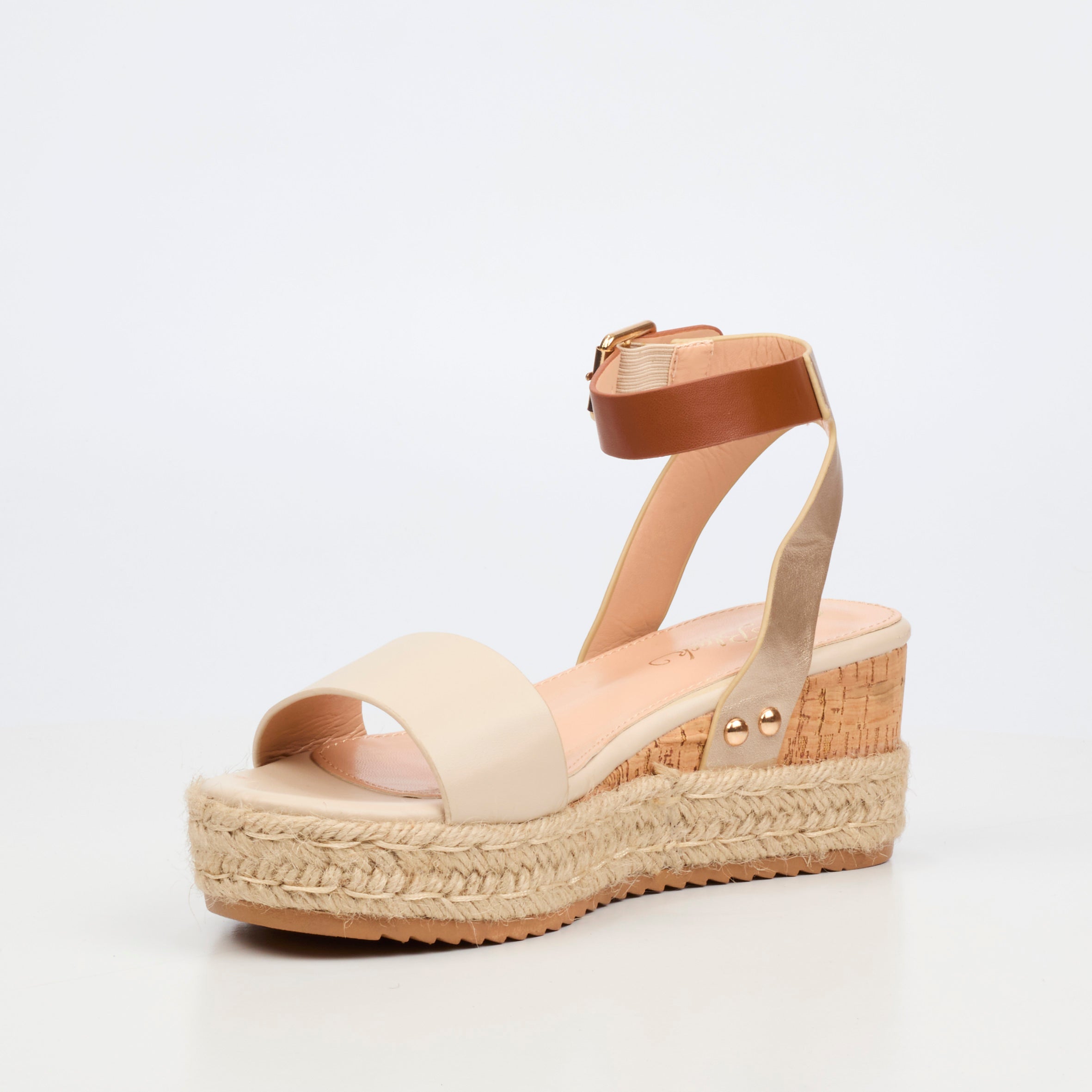 Miss Black Steffi 8 Wedge - Natural