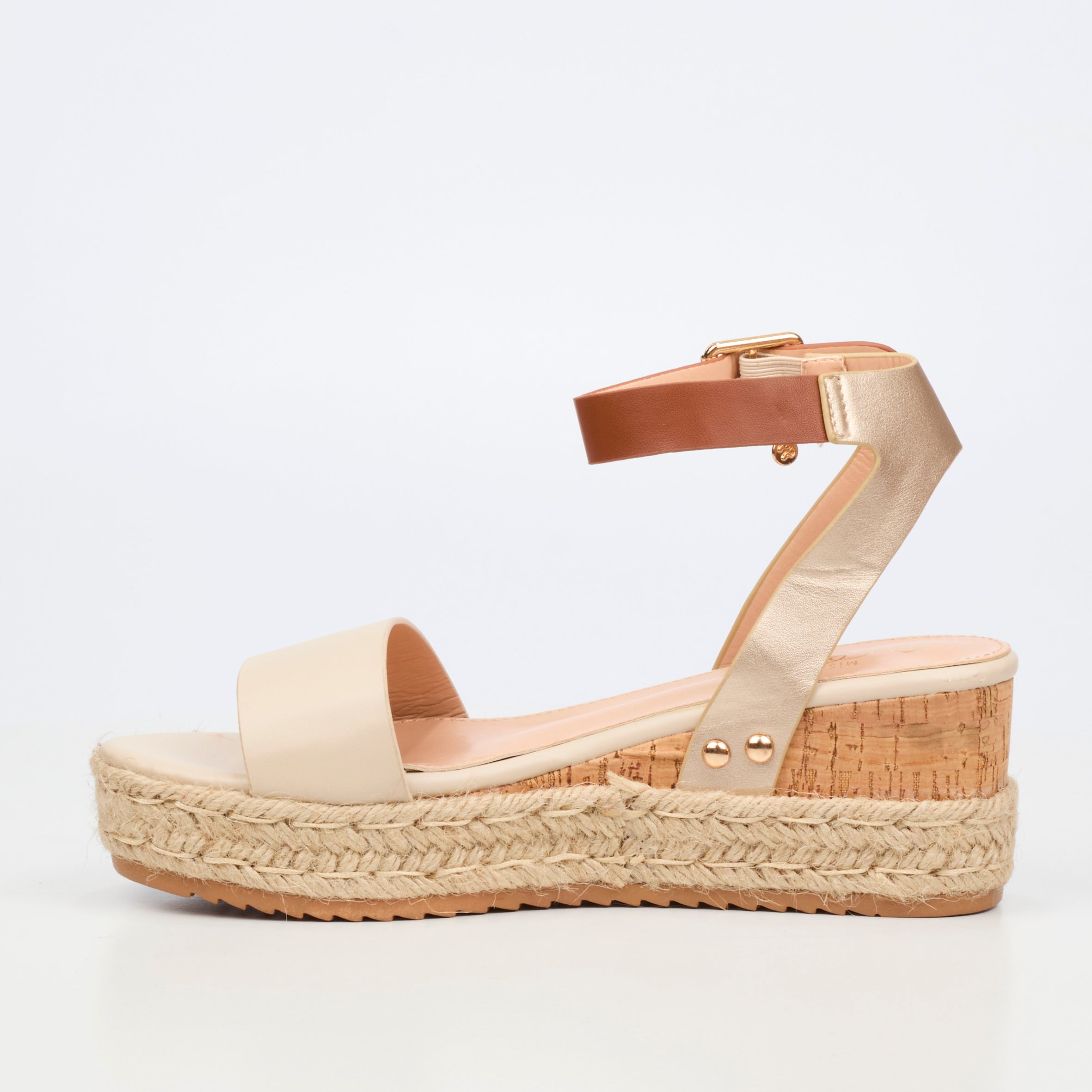 Miss Black Steffi 8 Wedge - Natural