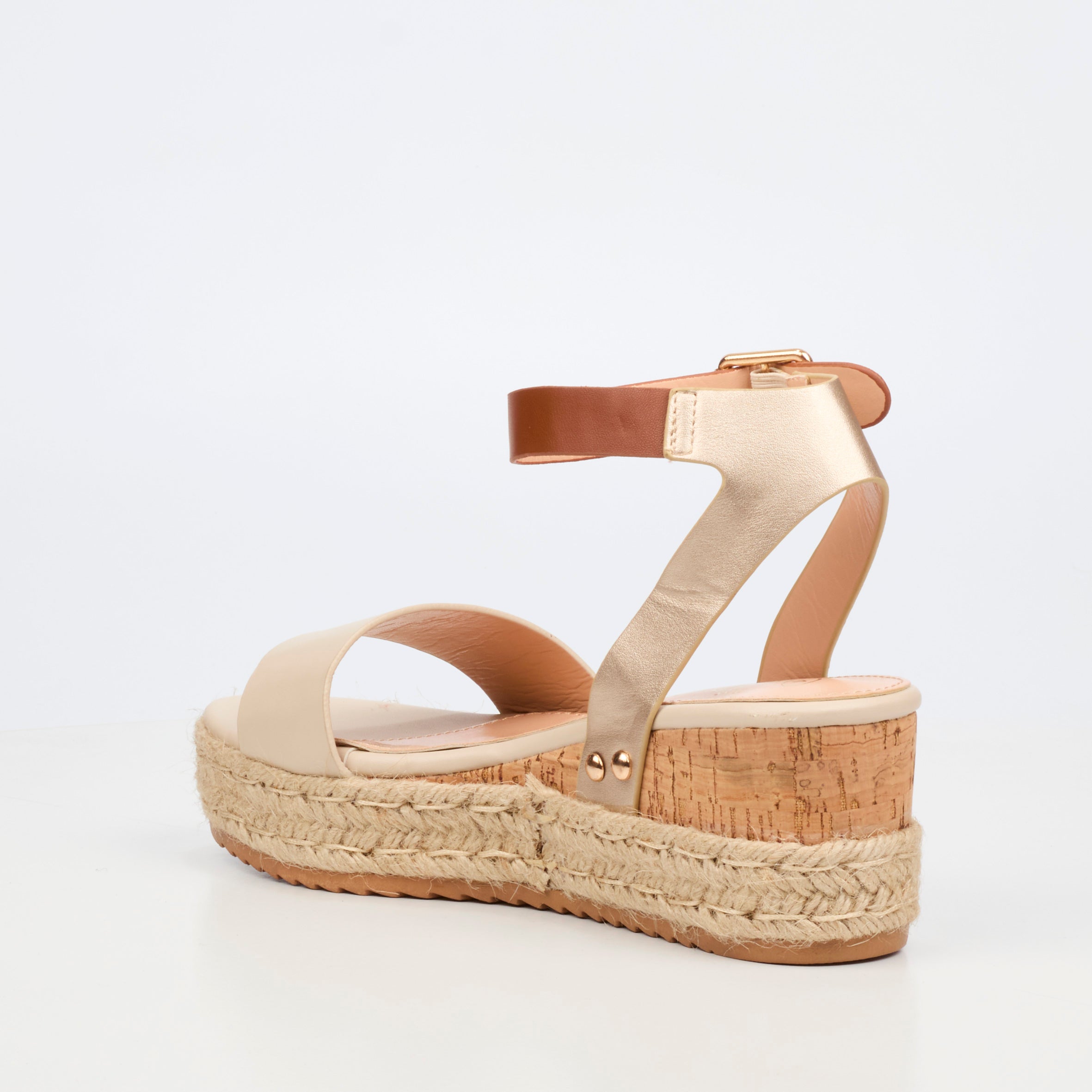 Miss Black Steffi 8 Wedge - Natural