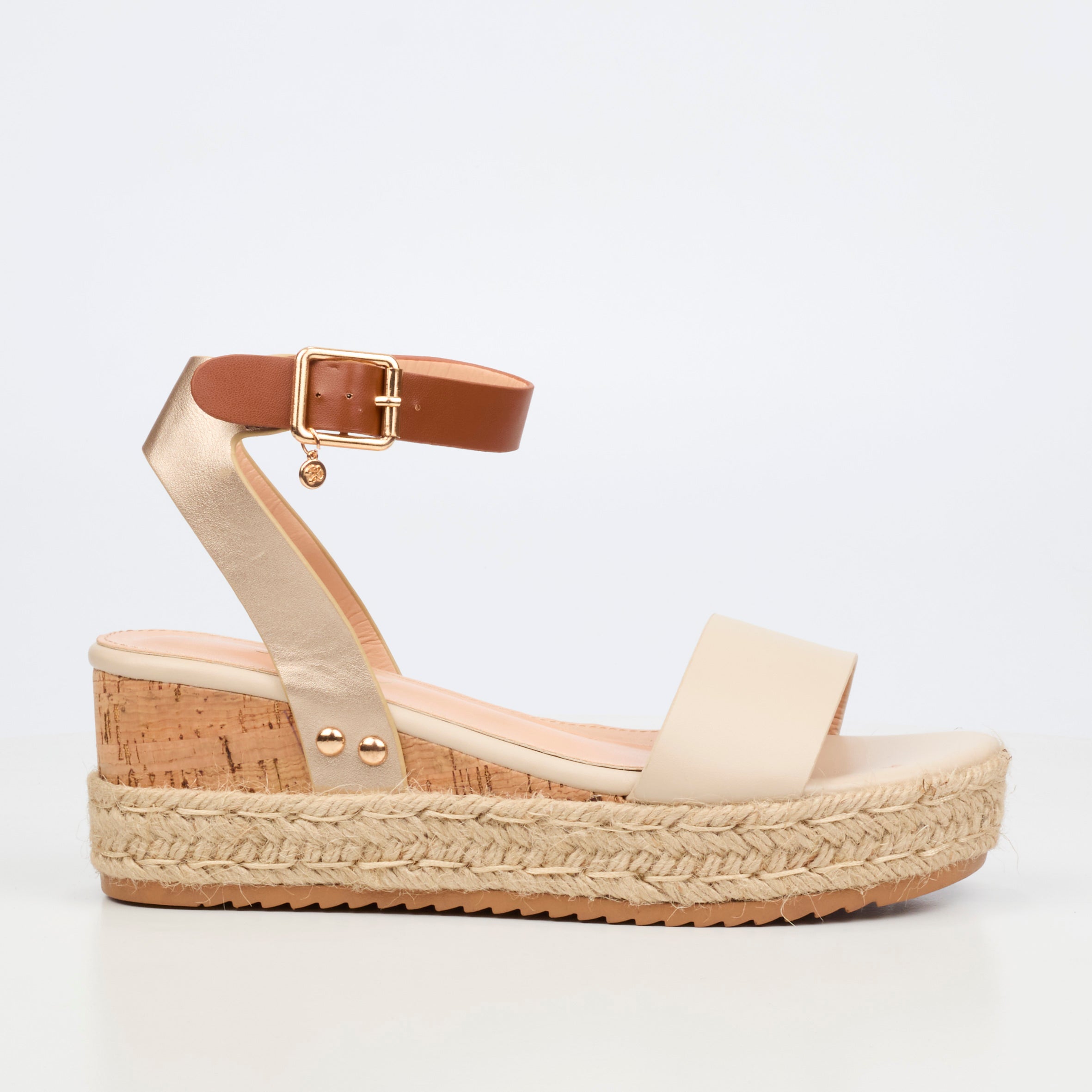 Miss Black Steffi 8 Wedge - Natural