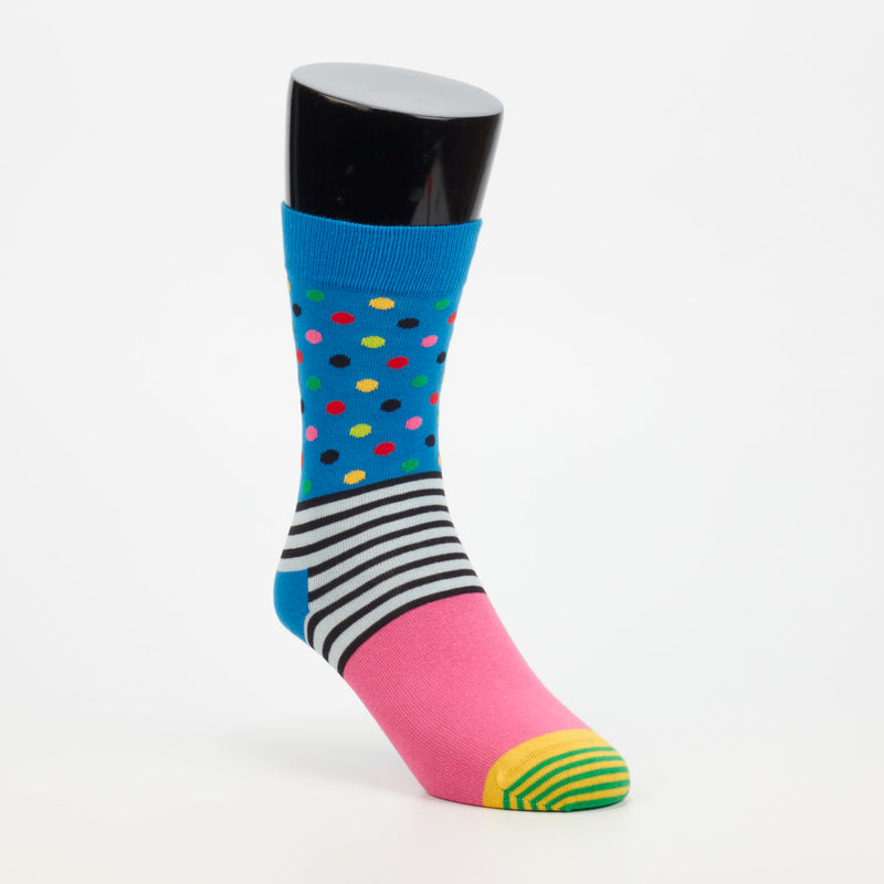 Happy Socks Stripes & Dots Sock - Blue accessories External   