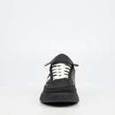Urbanart Stud 1 Faux Wax / Faux Nubuck Sneaker - Black footwear UBRT