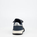 Urbanart Stud 1 Faux Wax / Faux Nubuck Sneaker - Navy footwear UBRT