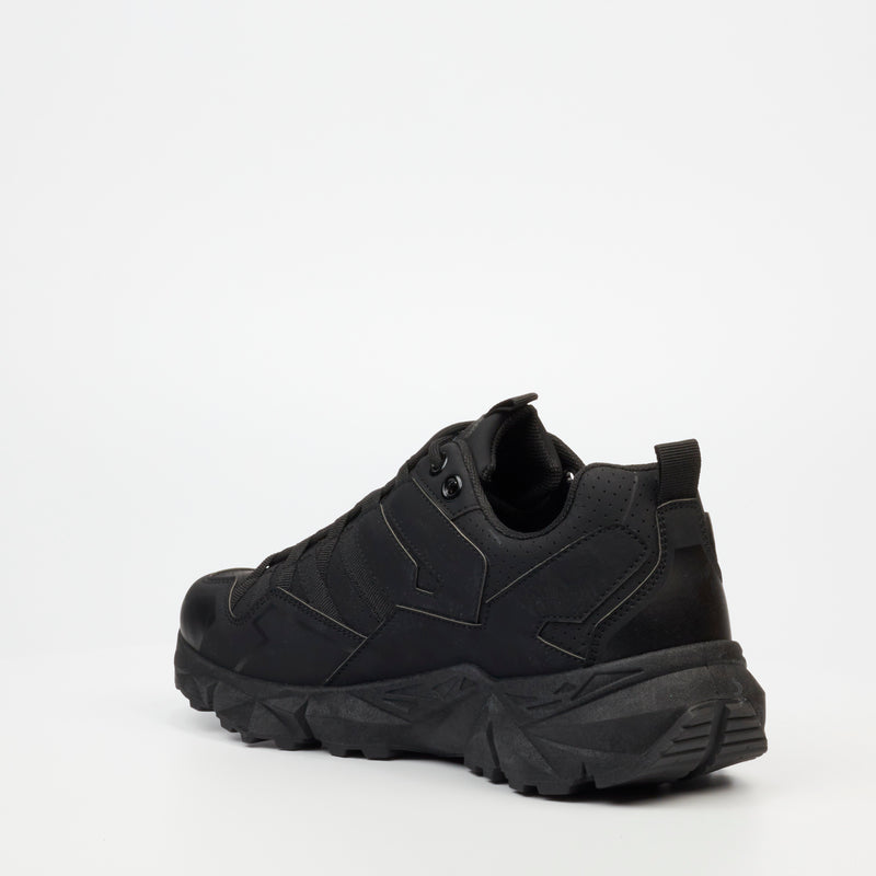 Urbanart Sturdy 2 Faux Nubuck Sneaker - Black footwear UBRT