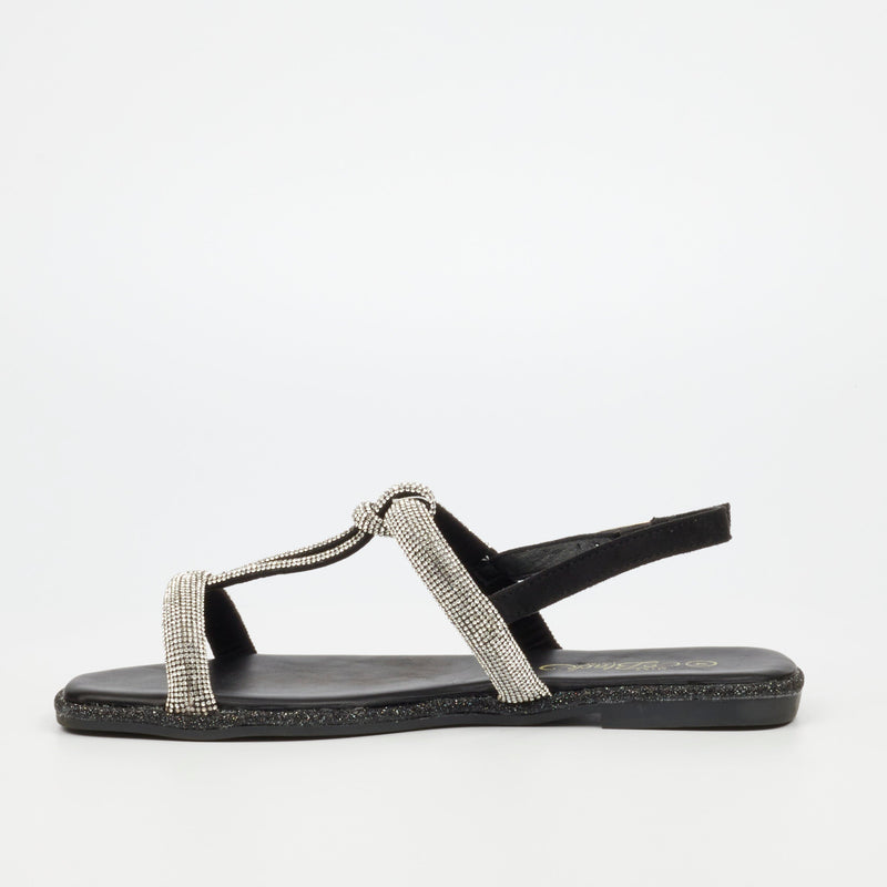 MIss Black Sugar 1 Sandal - Black footwear Miss Black   