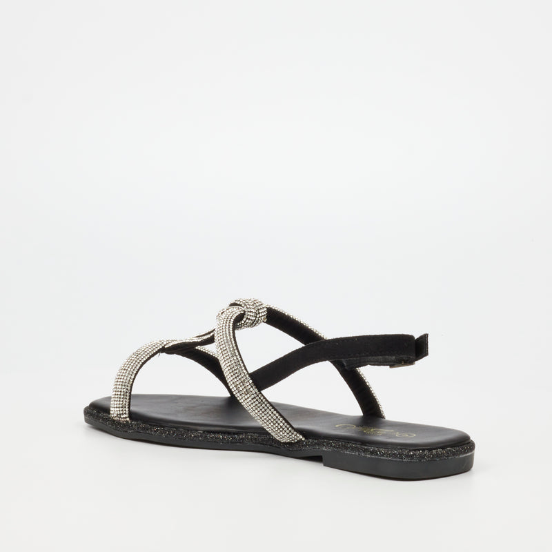 MIss Black Sugar 1 Sandal - Black footwear Miss Black   