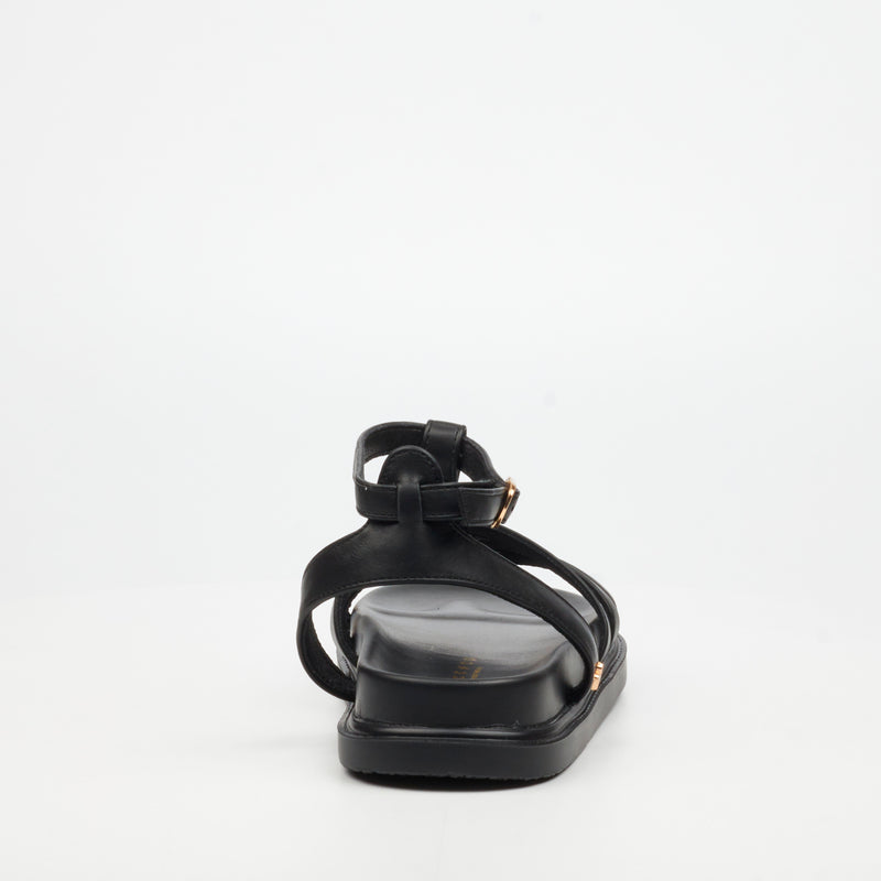 Rock & Co Supreme 12 Sandal - Black footwear Rocknco