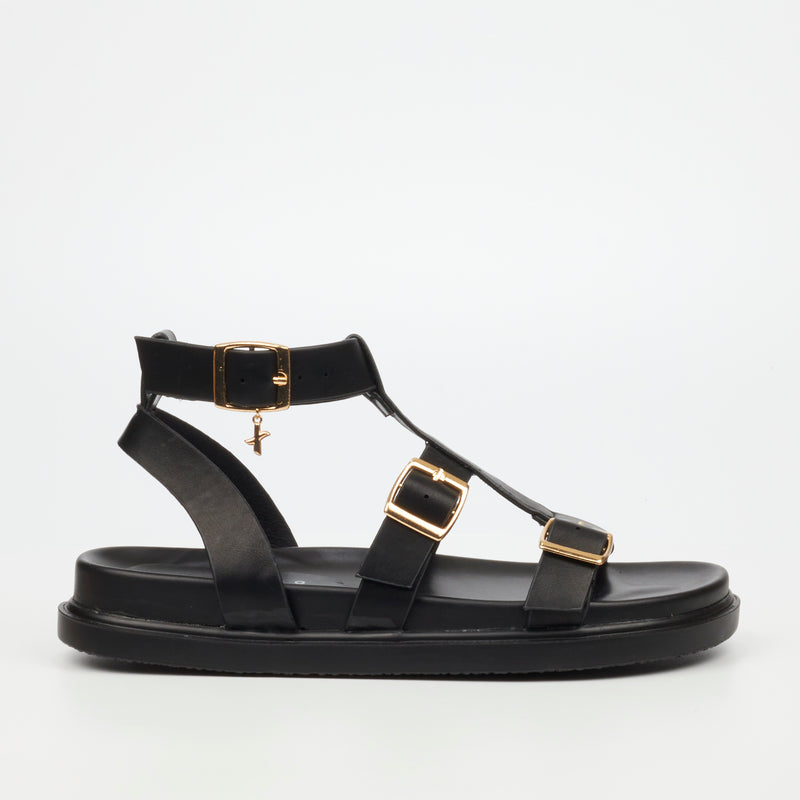 Rock & Co Supreme 4 Sandal - Black footwear Rocknco   