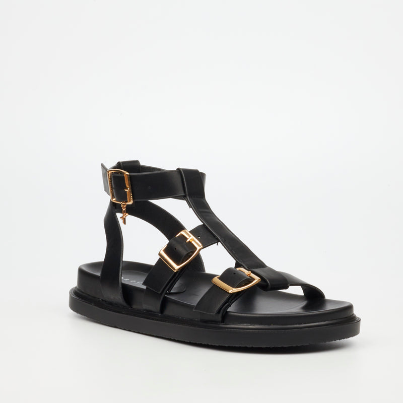 Rock & Co Supreme 4 Sandal - Black footwear Rocknco   