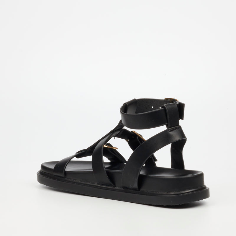 Rock & Co Supreme 4 Sandal - Black footwear Rocknco   