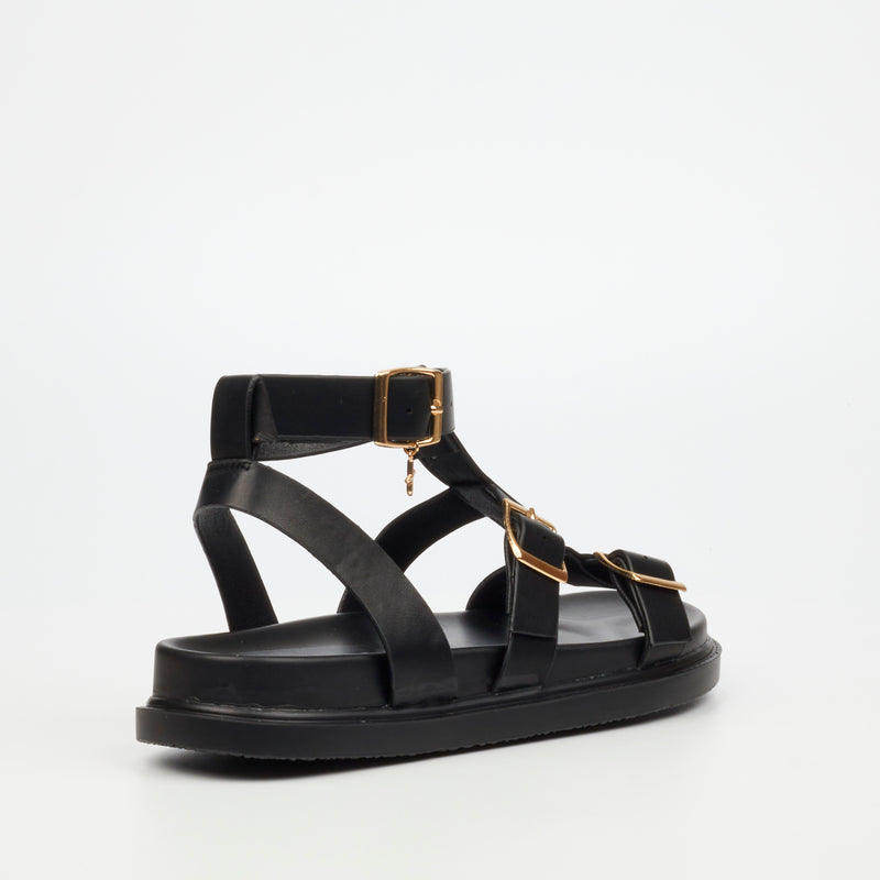 Rock & Co Supreme 4 Sandal - Black footwear Rocknco   