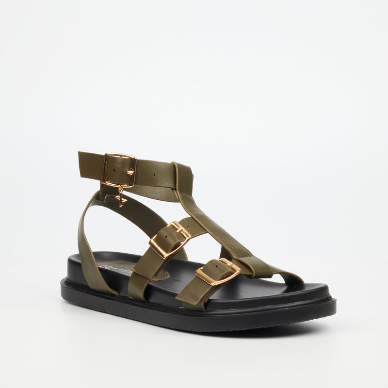 Rock & Co Supreme 4 Sandal - Khaki footwear Rocknco   