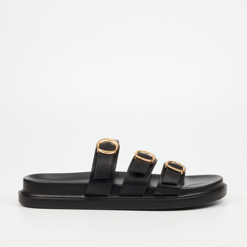 Rock & Co Supreme 5 Sandal - Black footwear Rocknco   