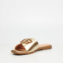 Miss Black Syrup 1 Sandal - Gold footwear Miss Black