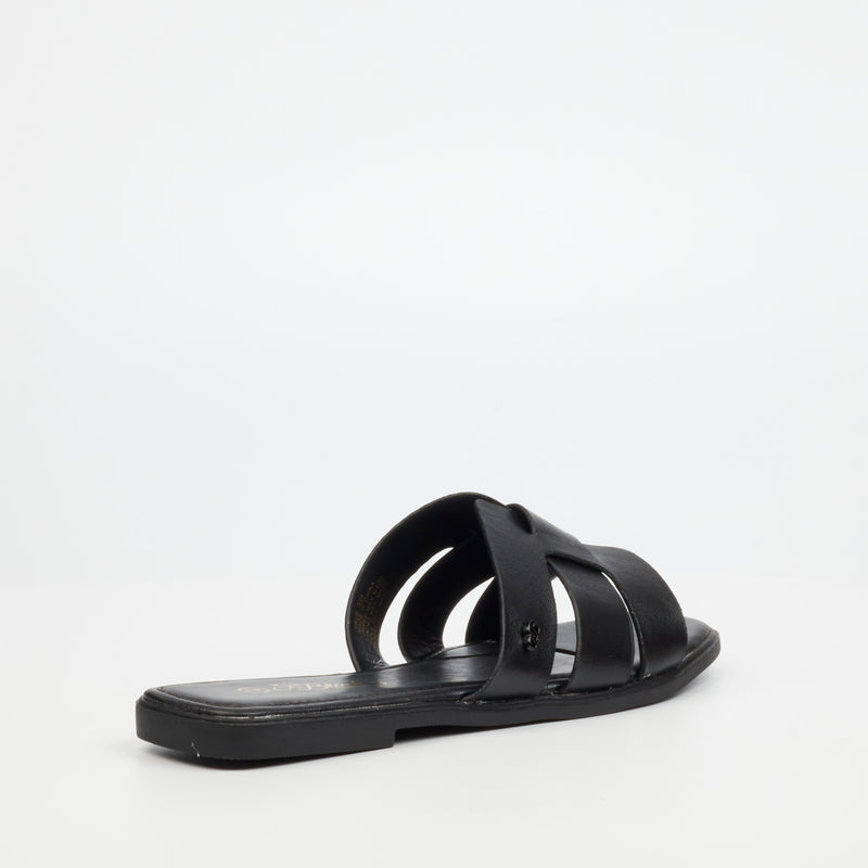 Miss Black Syrup 2 Flat Sandal - Black footwear Miss Black   