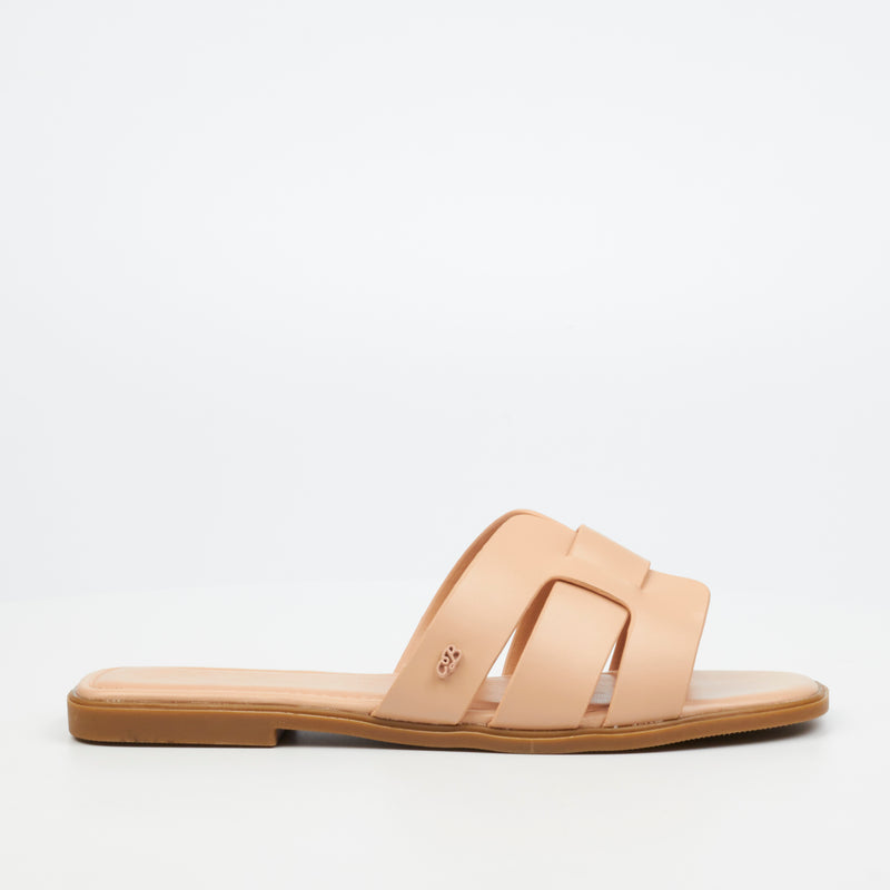 Miss Black Syrup 2 Flat Sandal - Pink footwear Miss Black   