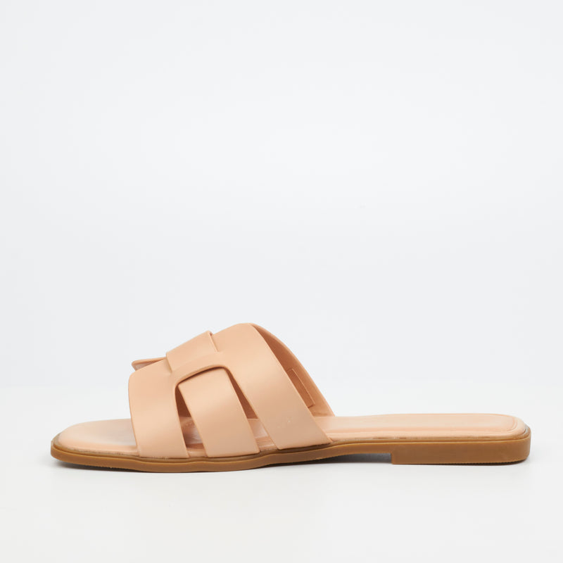 Miss Black Syrup 2 Flat Sandal - Pink footwear Miss Black   