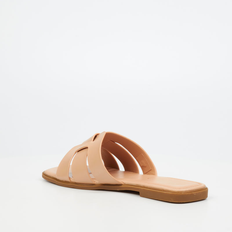 Miss Black Syrup 2 Flat Sandal - Pink footwear Miss Black   