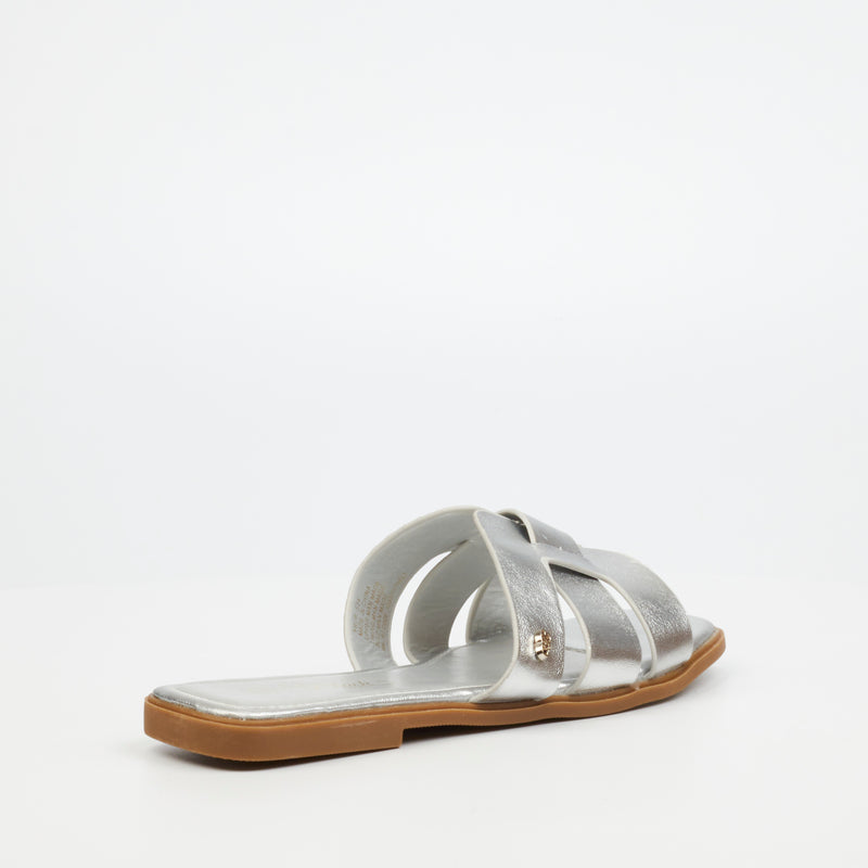 Miss Black Syrup 2 Flat Sandal - Silver footwear Miss Black   