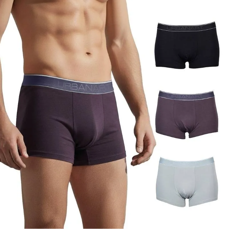 Urban Art Mid Briefs – Urban Camo (1 x Black, 1 x Charcoal, 1 x Light Grey) underwear Urbanart