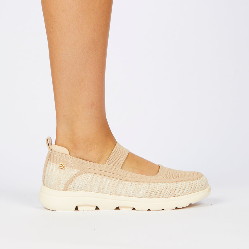 Heart & Sole Taaliyah 1 Sneaker - Beige footwear Heart & Sole