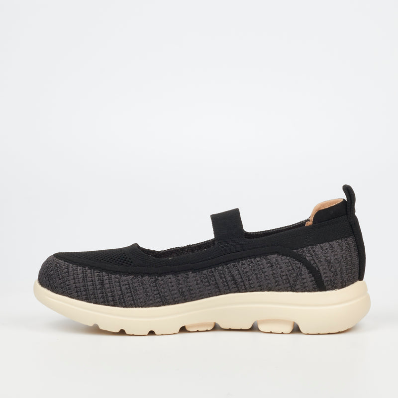 Heart & Sole Taaliyah 1 Sneaker - Black footwear Heart & Sole