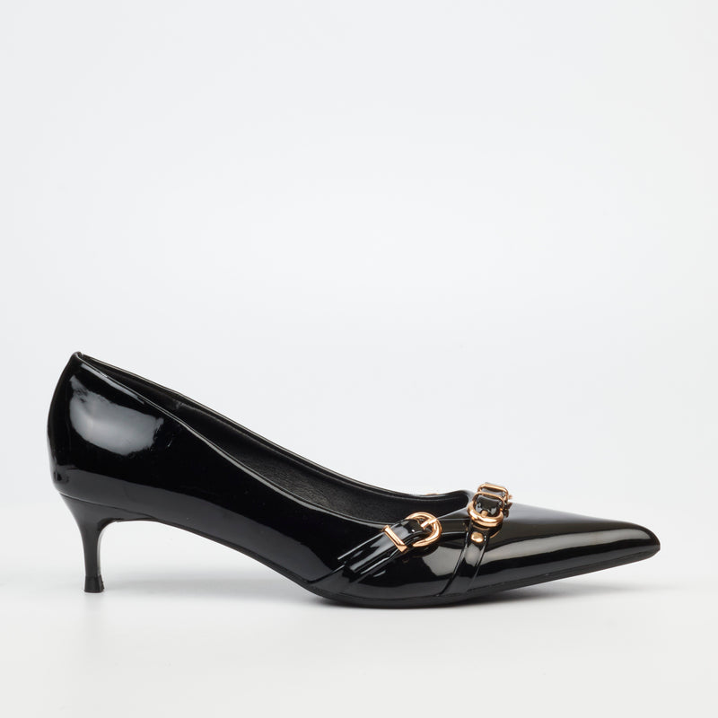 Miss Black Tait 1 Court - Black footwear Miss Black