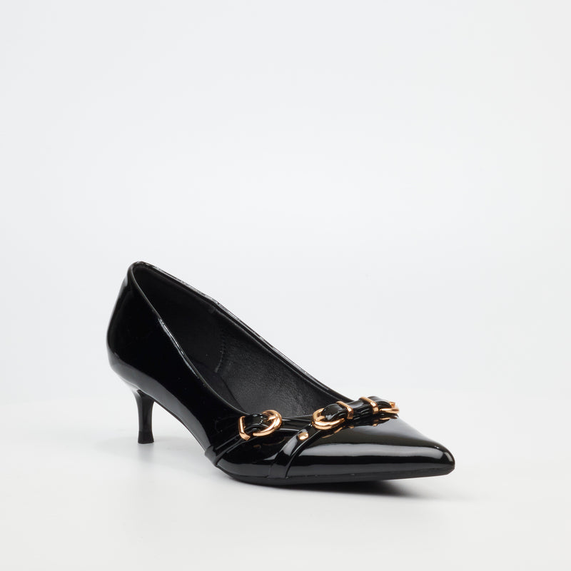 Miss Black Tait 1 Court - Black footwear Miss Black