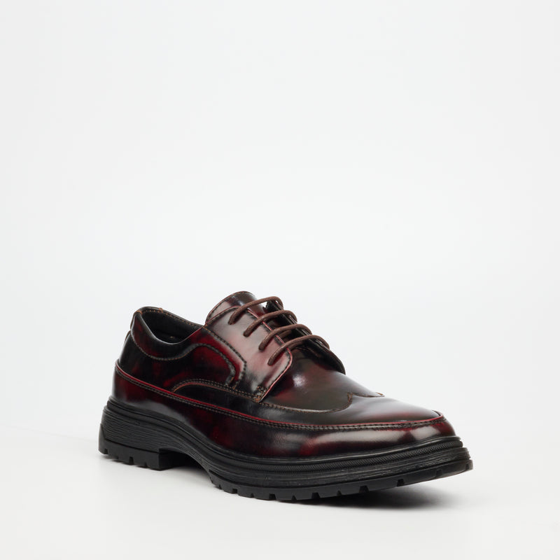 Mazerata Talya 1 Faux Wax Formal - Burgundy footwear Mazerata