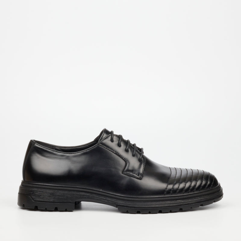 Mazerata Talya 3 Faux Wax Shoes - Black footwear Mazerata
