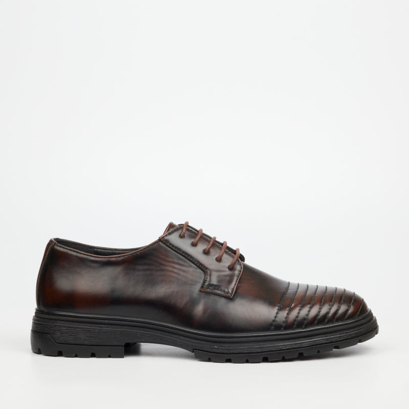 Mazerata Talya 3 Faux Wax Shoe - Brown footwear Mazerata