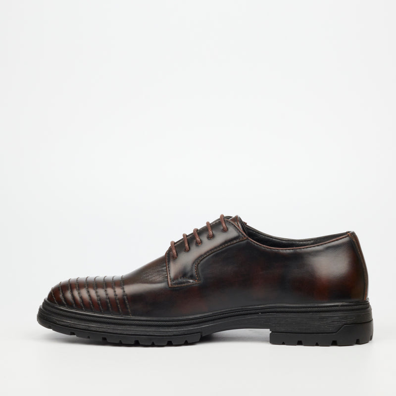 Mazerata Talya 3 Faux Wax Shoe - Brown footwear Mazerata