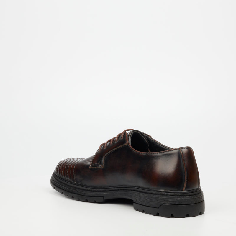 Mazerata Talya 3 Faux Wax Shoe - Brown footwear Mazerata