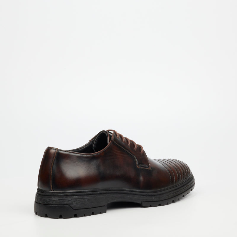 Mazerata Talya 3 Faux Wax Shoe - Brown footwear Mazerata