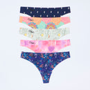 Miss Black Mystery Tease Thong 5 Pack - Multi underwear Miss Black