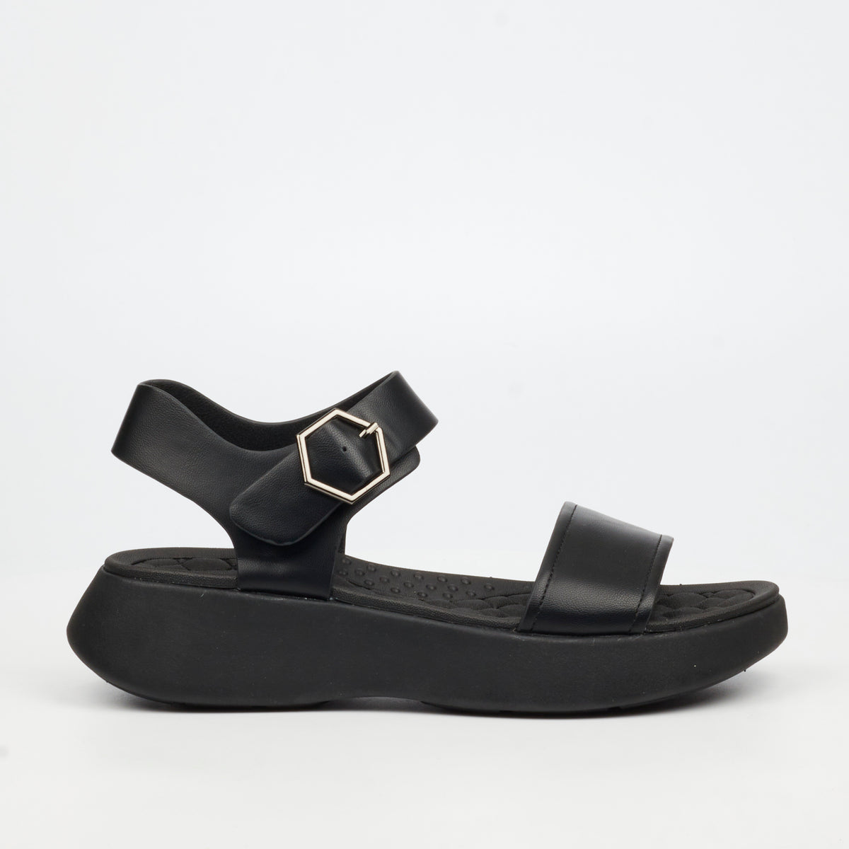 Heart & Sole Theodora 1 Flat Sandals - Black
