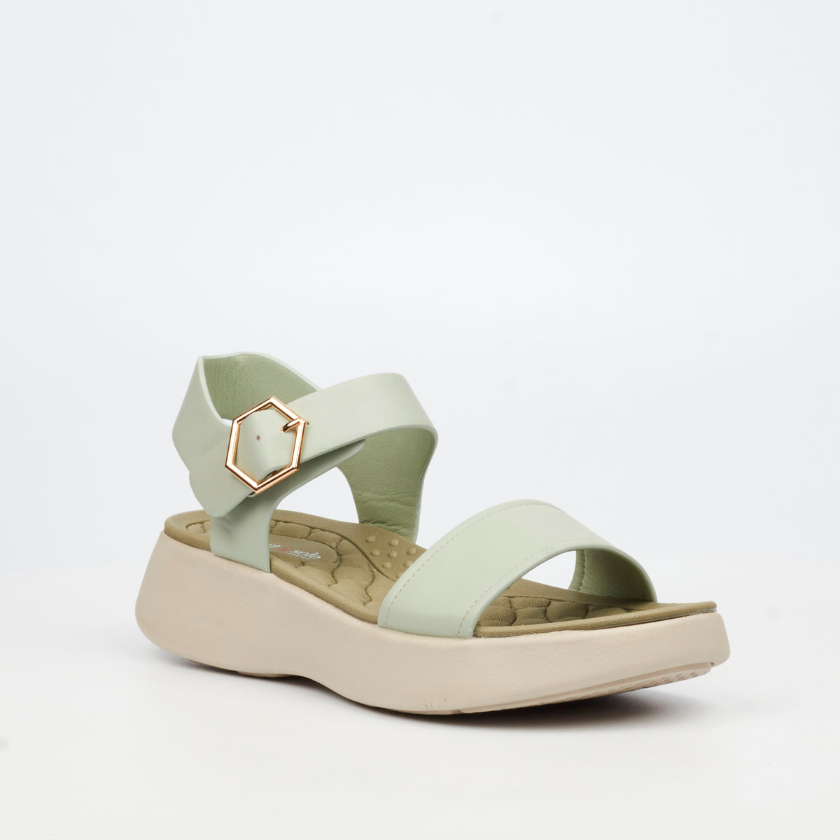 Heart & Sole Theodora 1 Flat Sandals - Mint