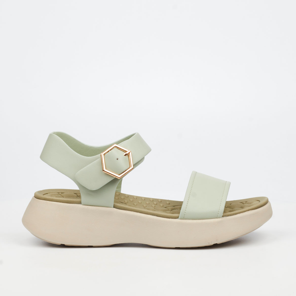Heart & Sole Theodora 1 Flat Sandals - Mint