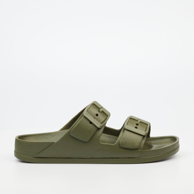 Viabeach Tide 1 Flat Sandal - Khaki footwear Viabeach   