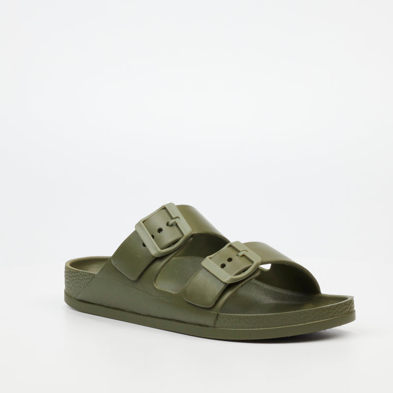 Viabeach Tide 1 Flat Sandal - Khaki footwear Viabeach   